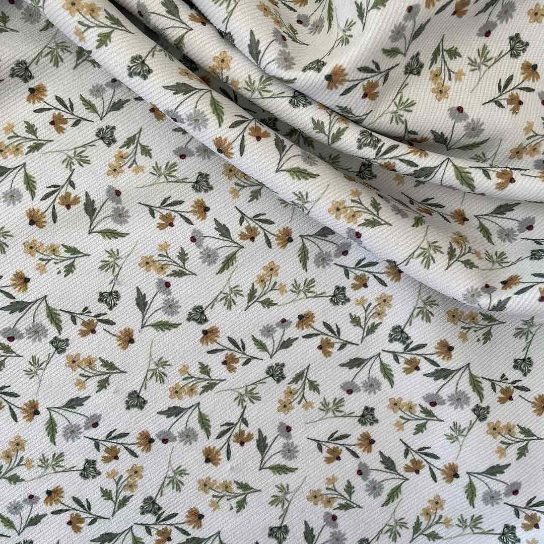 پارچه مخمل کبریتی طرحدار