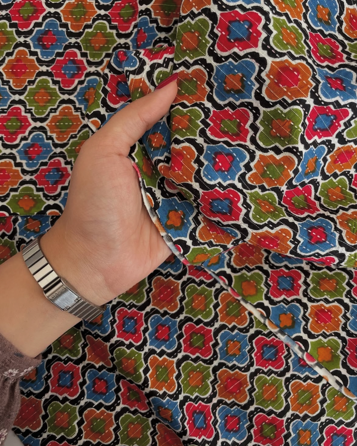 پارچه باتیک کوکدوزی هندی