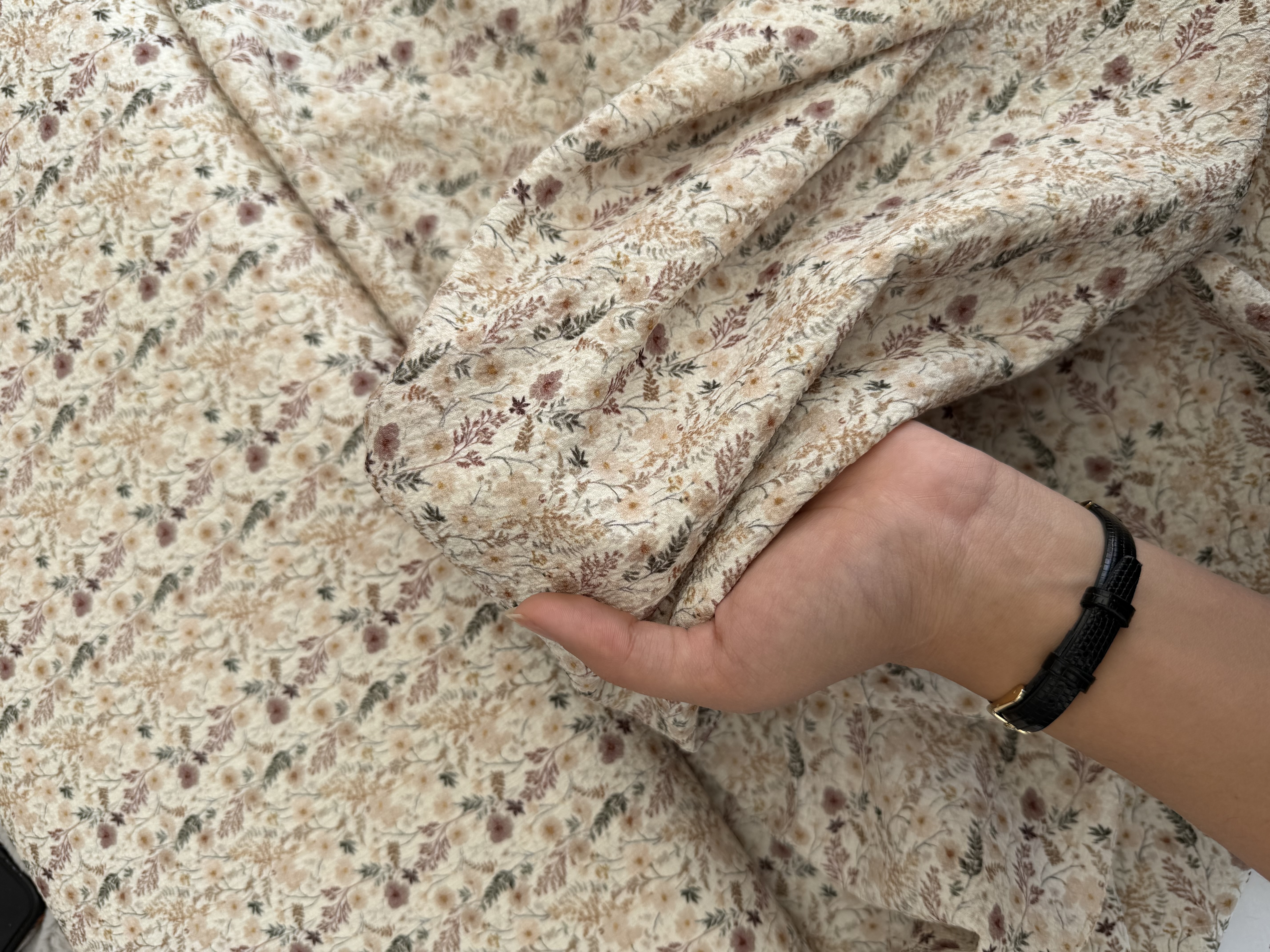 پارچه ینزی پفکی طرح دار