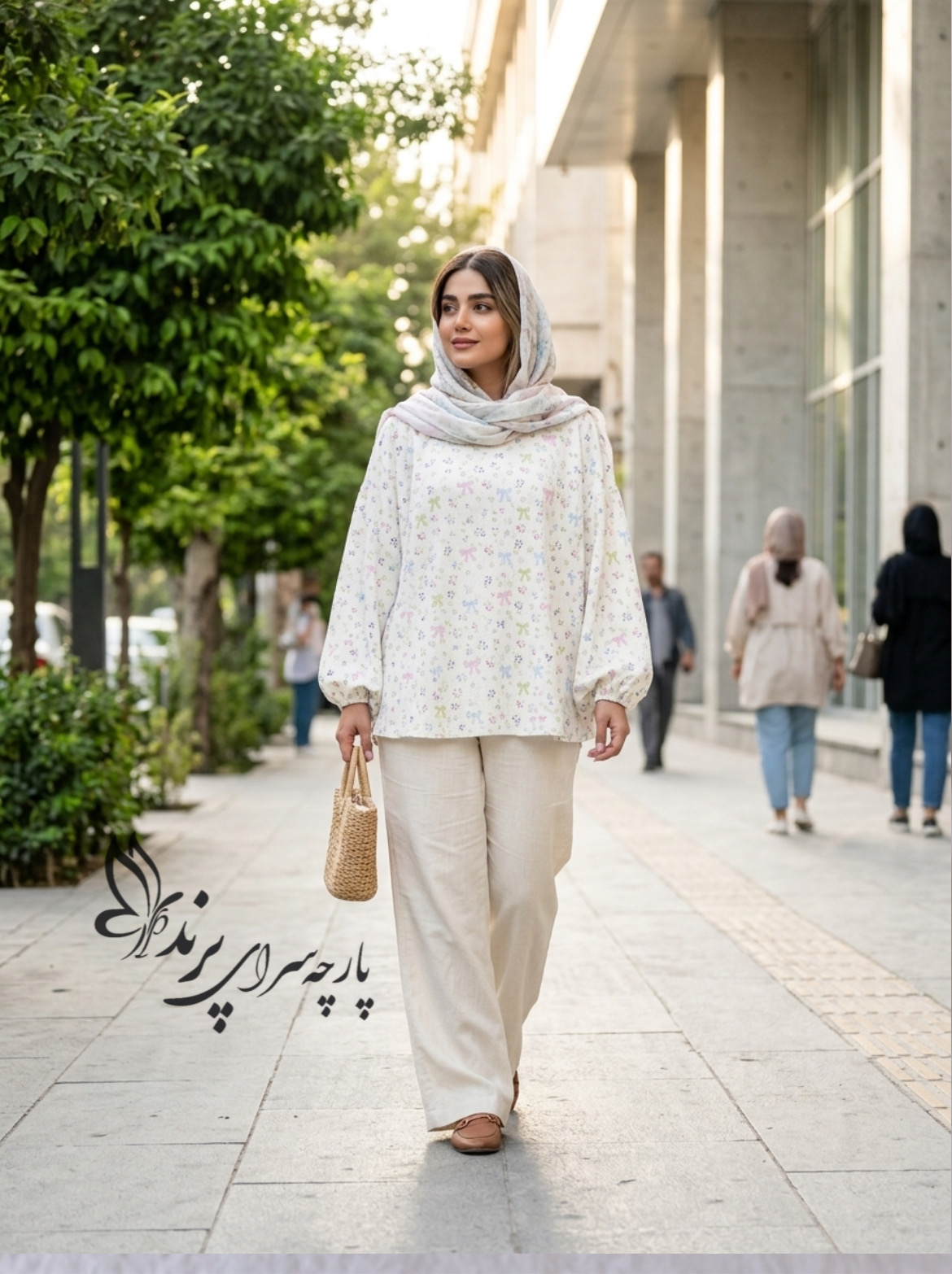 پارچه ینزی پفکی طرحدار