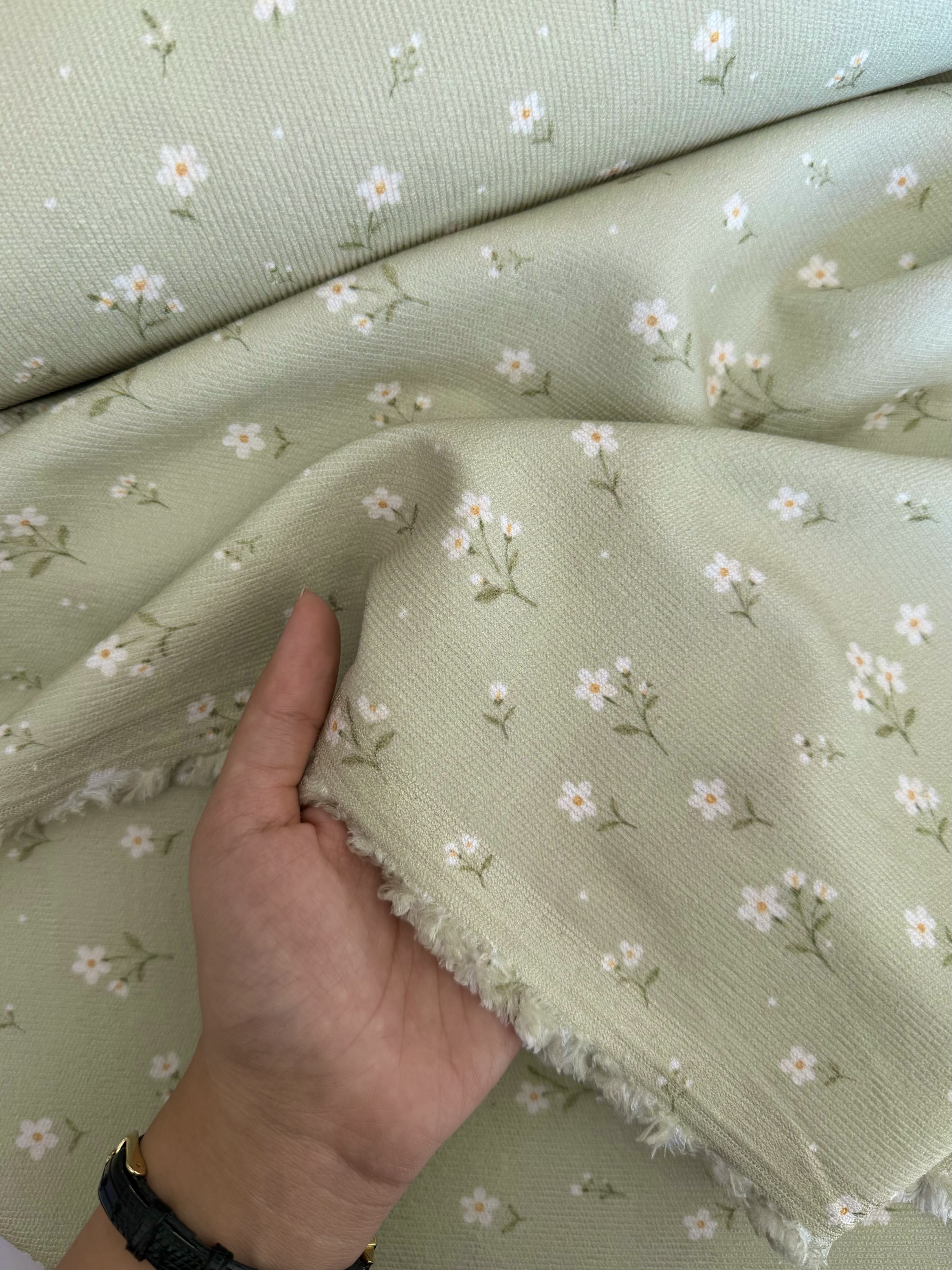 پارچه مخمل کبریتی طرح دار